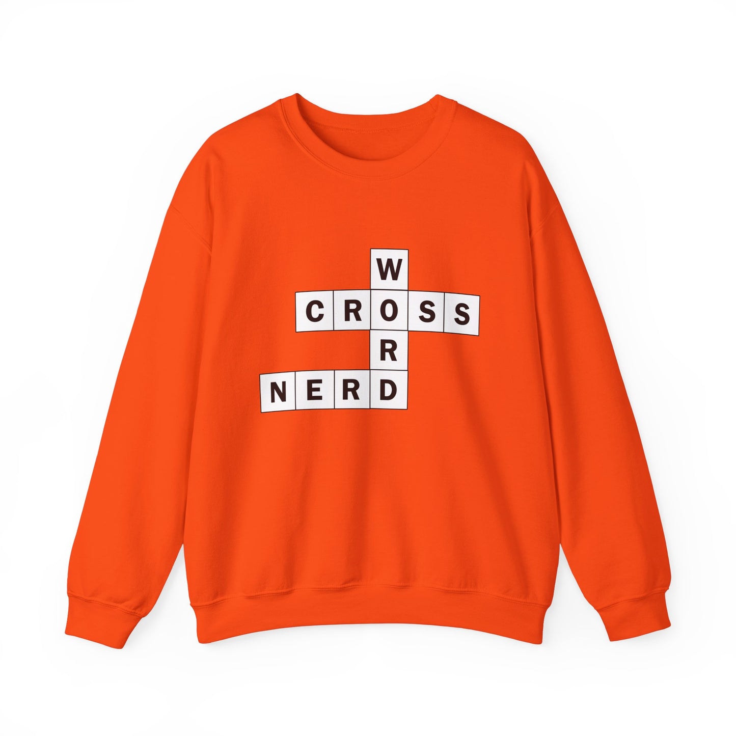 Crossword Nerd Crewneck Sweatshirt - Perfect for Word Game Lovers
