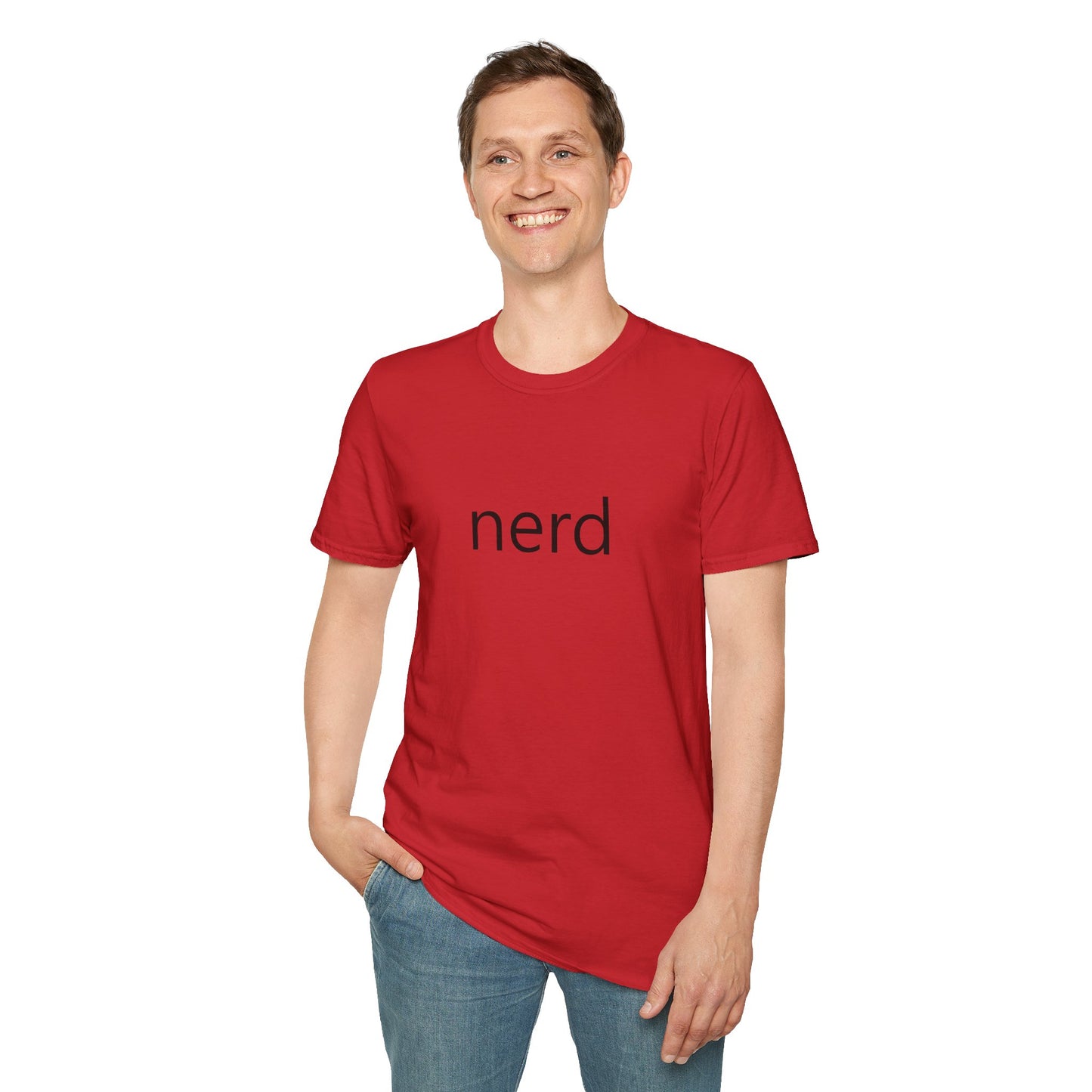 nerd Poly Blend Crew Neck T-Shirt