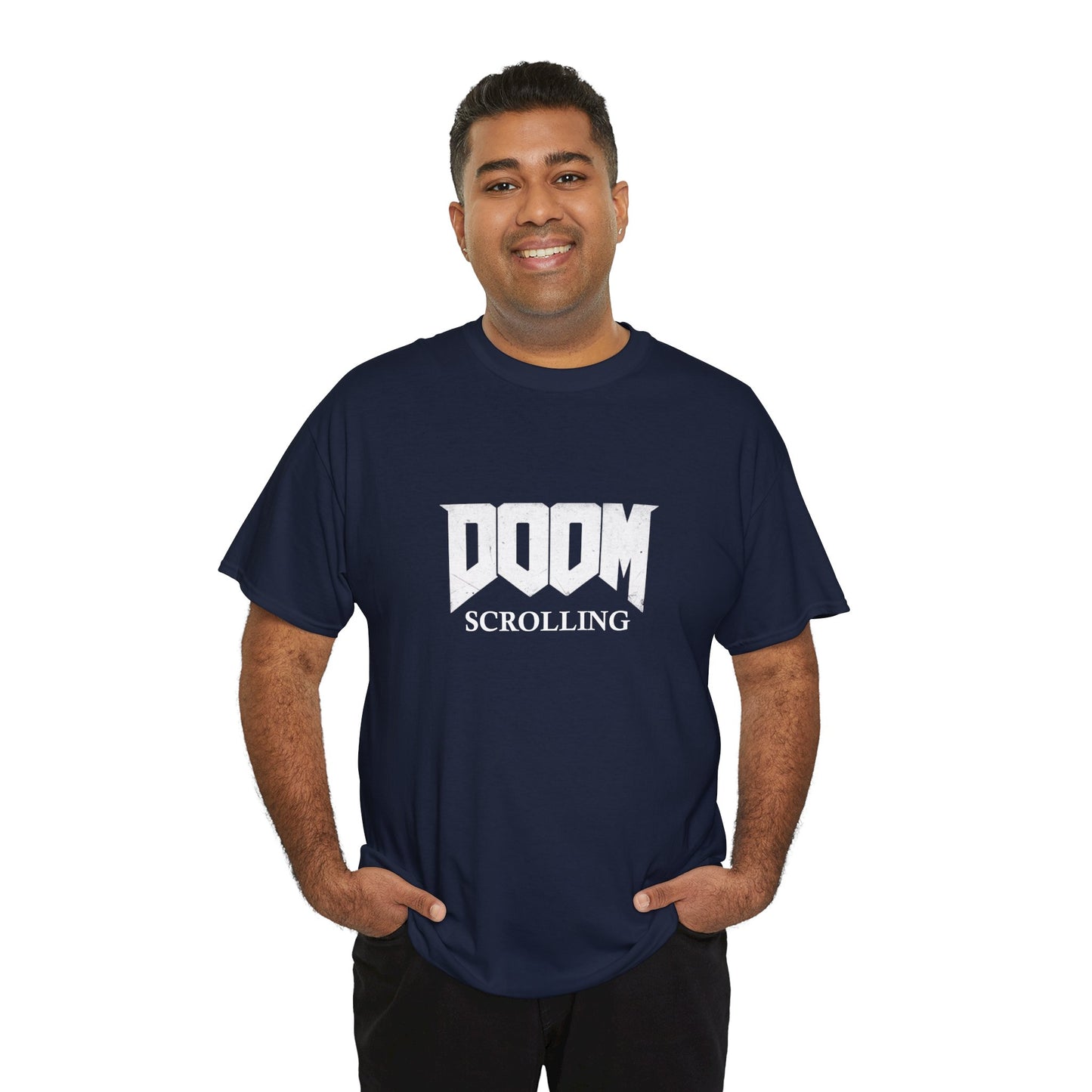 Doom Scrolling Heavy Cotton Crew Neck Tee