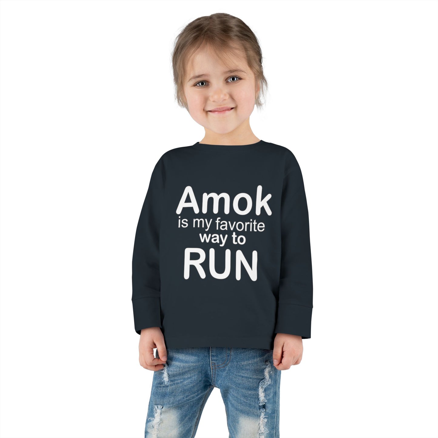 Toddler Running Amok Long Sleeve Tee