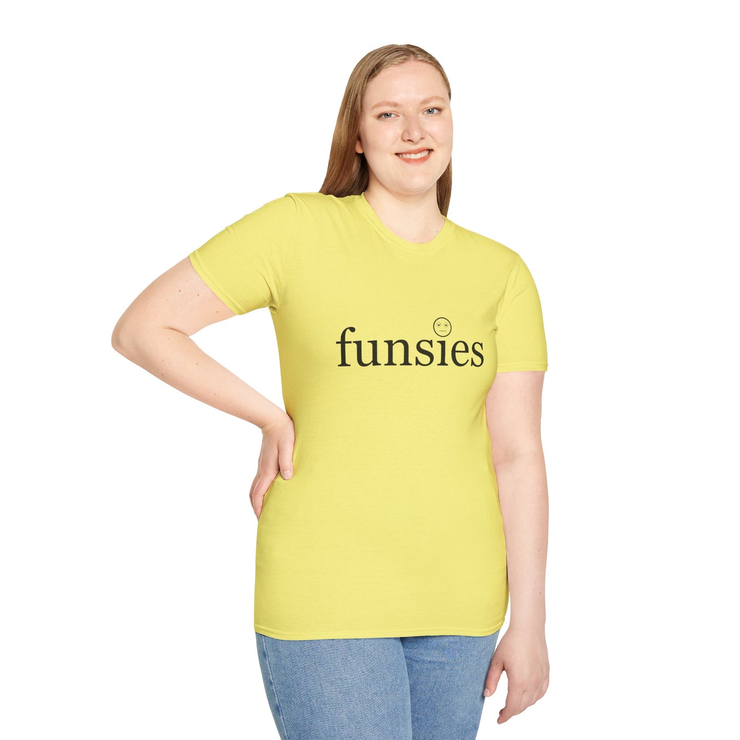Funsies Poly Blend Crew Neck T-Shirt - Fun Graphic Tee for Casual Wear