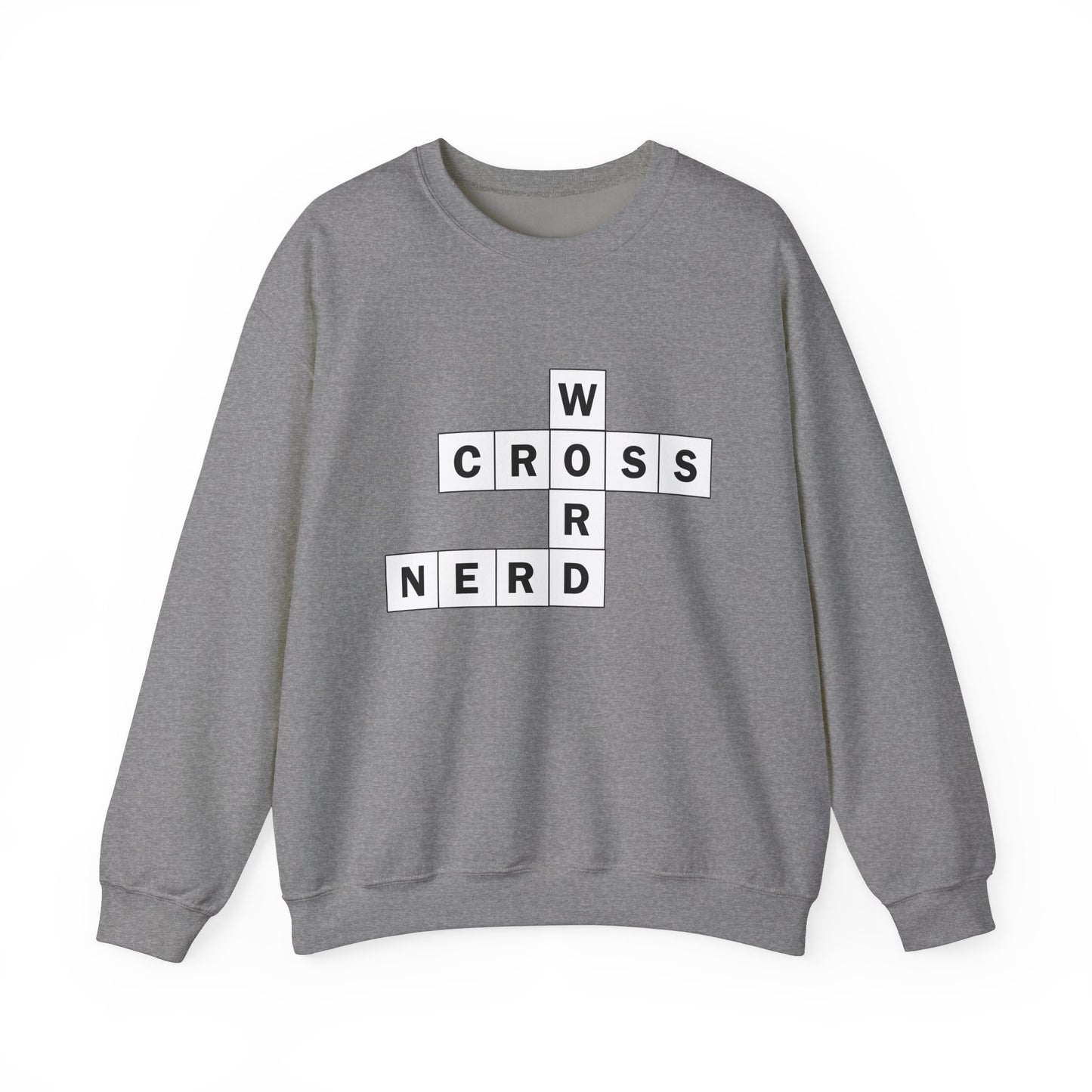 Crossword Nerd Crewneck Sweatshirt - Perfect for Word Game Lovers