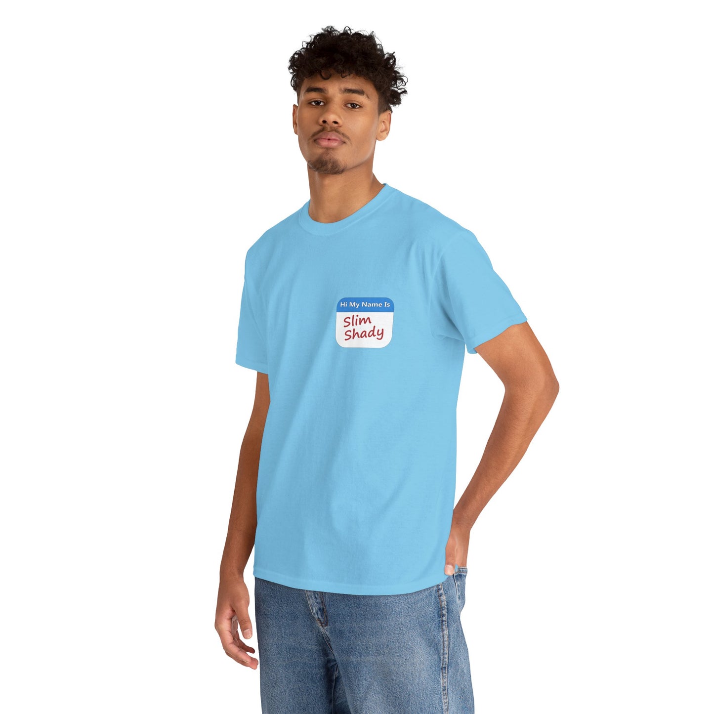 Shady Nametag Heavy Cotton Crew Neck T-Shirt