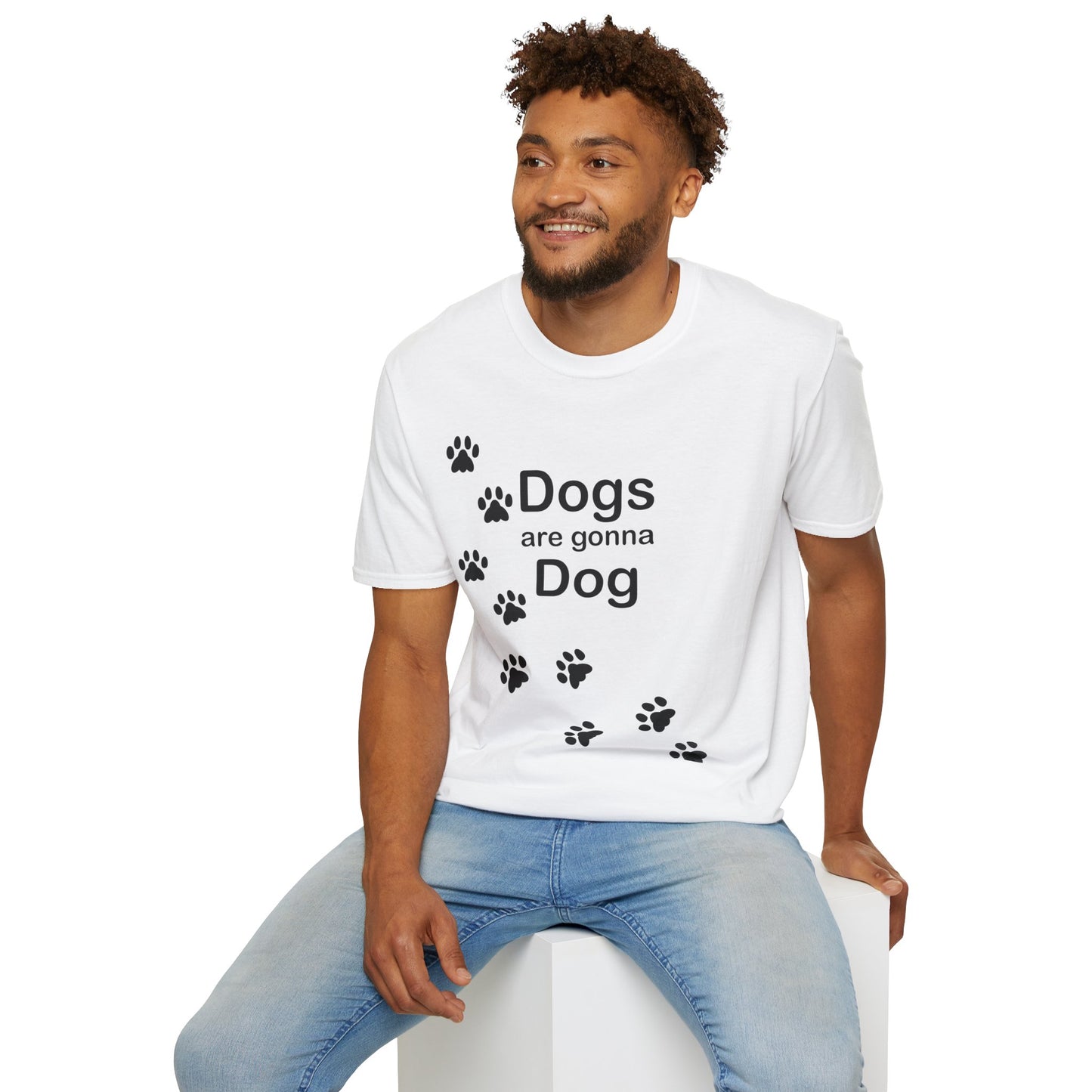 Dogs Are Gonna Dog Poly Blend Crew Neck T-Shirt