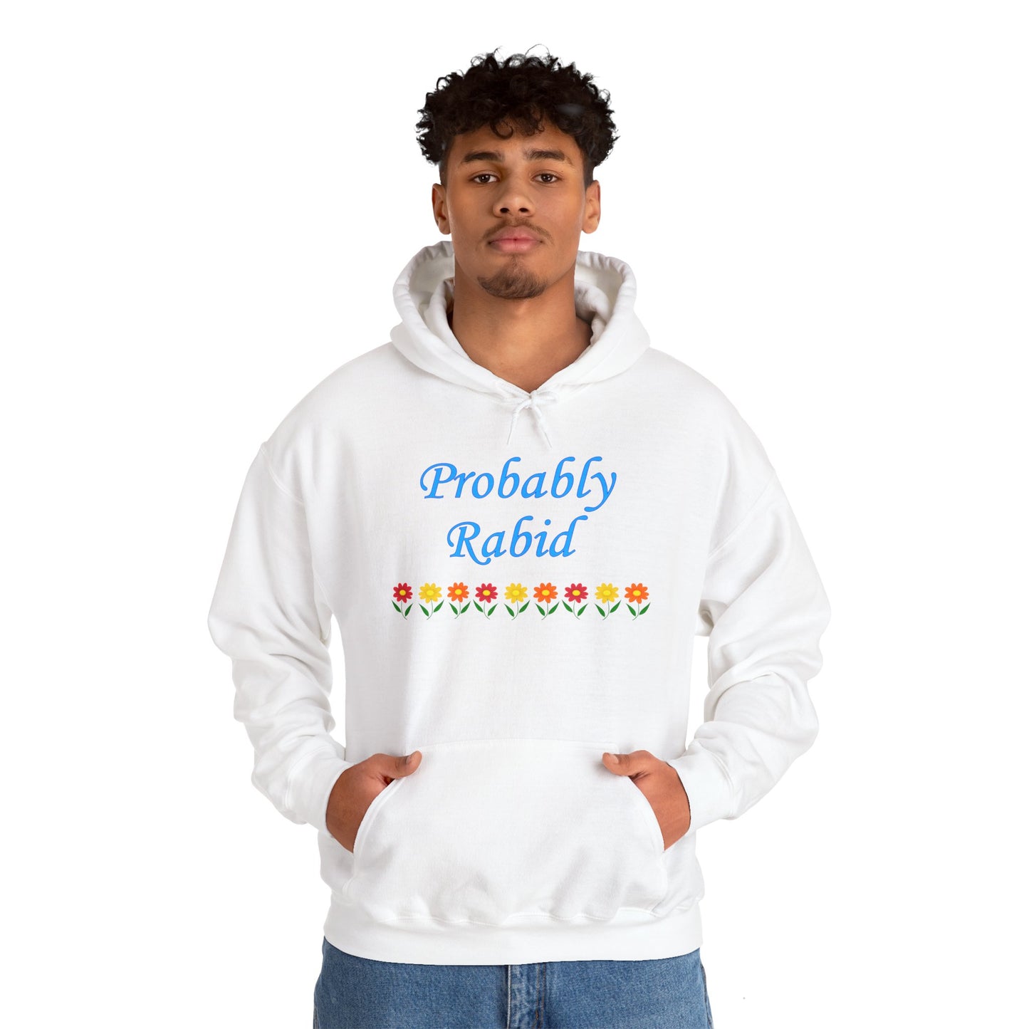 Probably Rabid Floral Hoodie