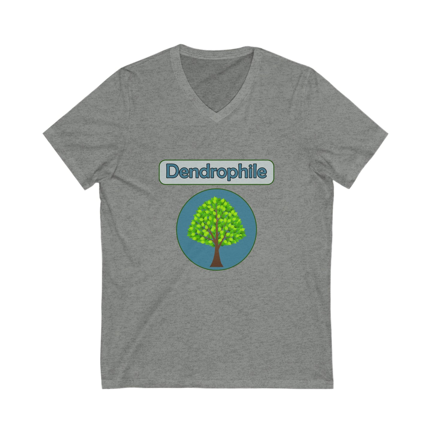 Dendrophile V-Neck Tee for Tree Lovers