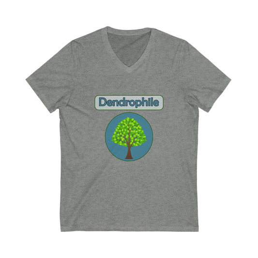 Dendrophile V-Neck Tee for Tree Lovers