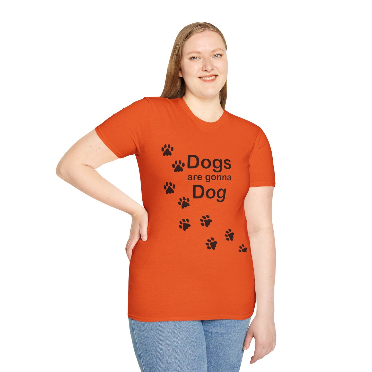 Dogs Are Gonna Dog Poly Blend Crew Neck T-Shirt