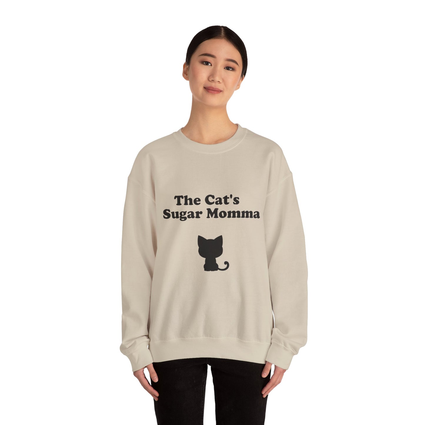 The Cat's Sugar Momma Crewneck Sweatshirt - Perfect for Cat Lovers