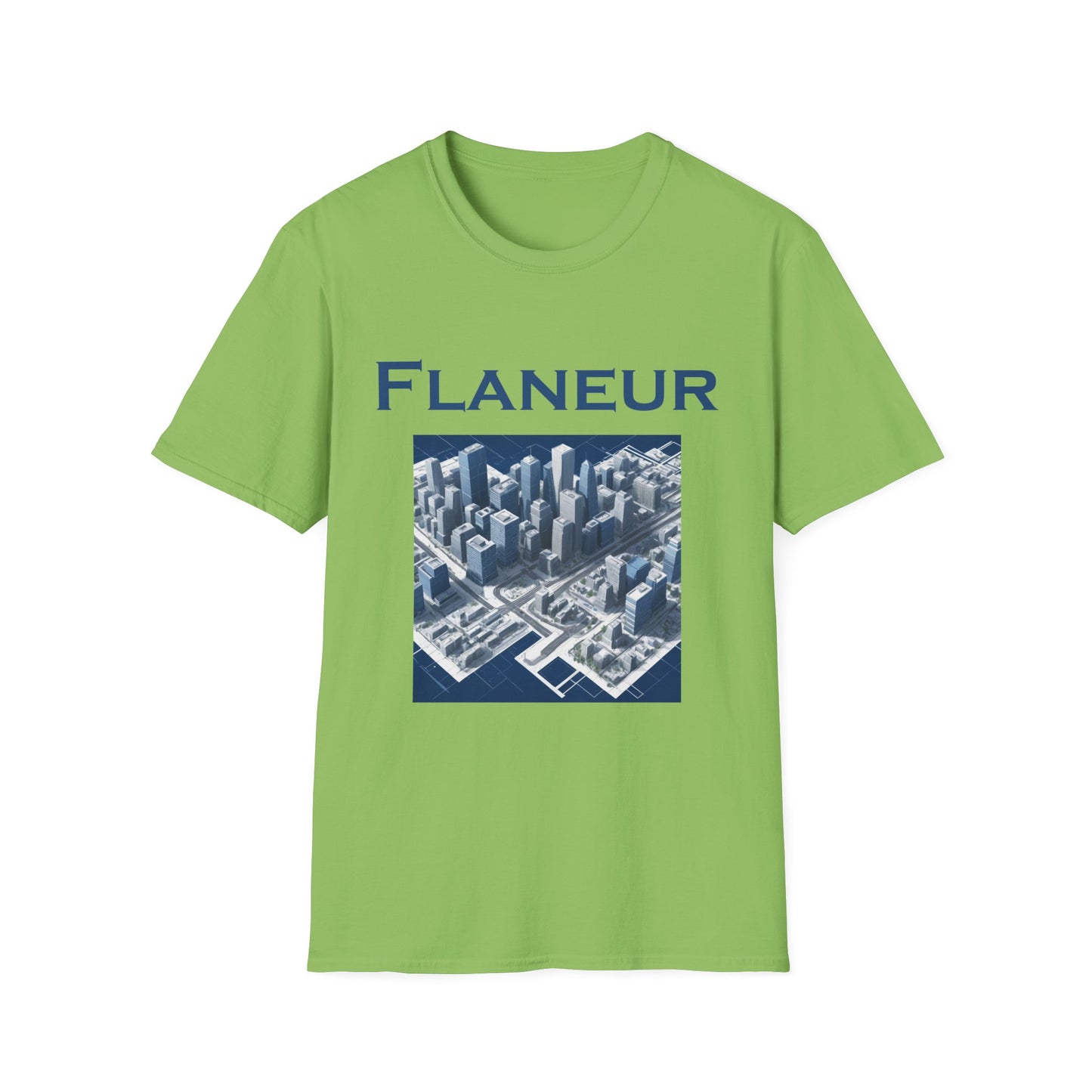 Flaneur Poly Blend Crew Neck Urban Explorer T-Shirt