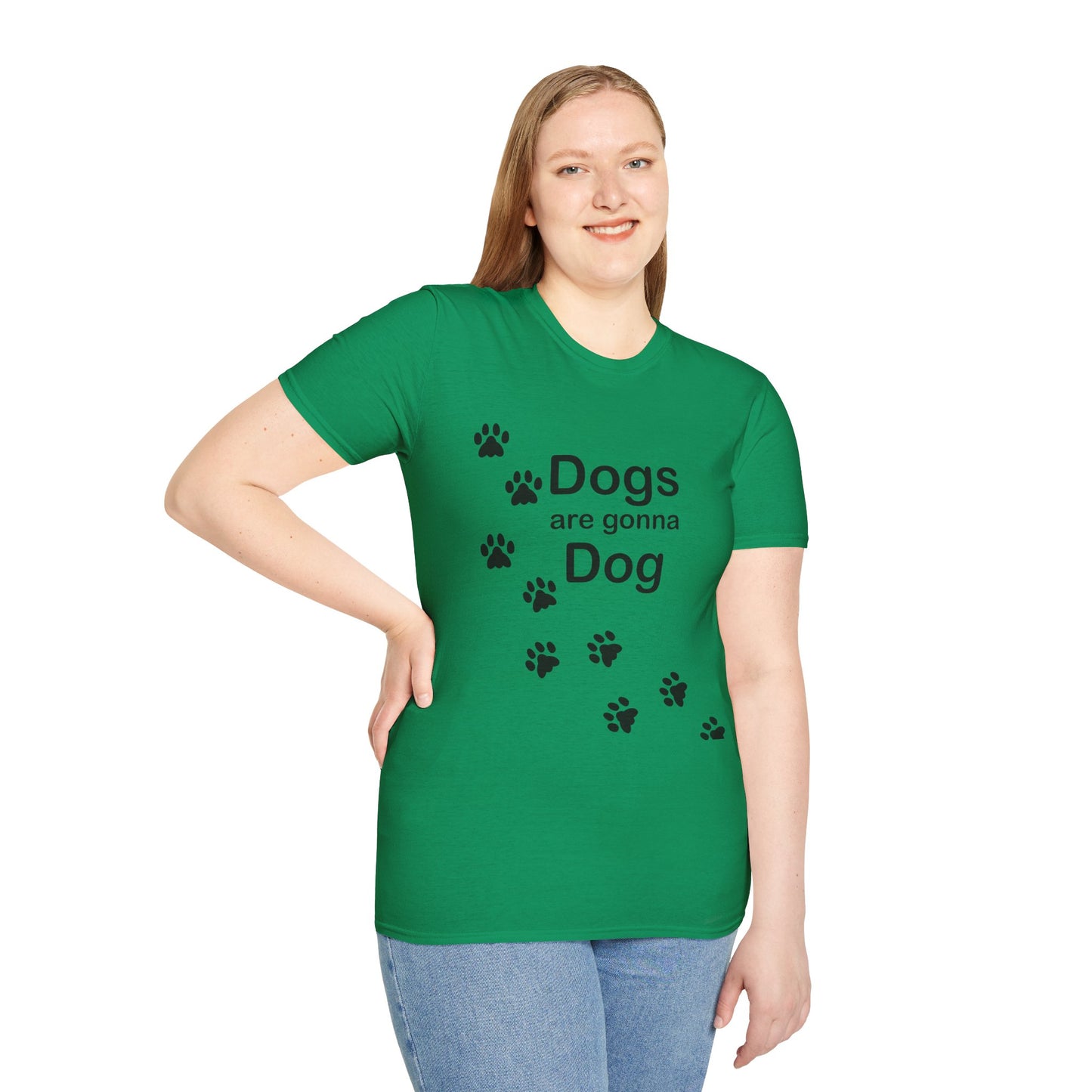 Dogs Are Gonna Dog Poly Blend Crew Neck T-Shirt