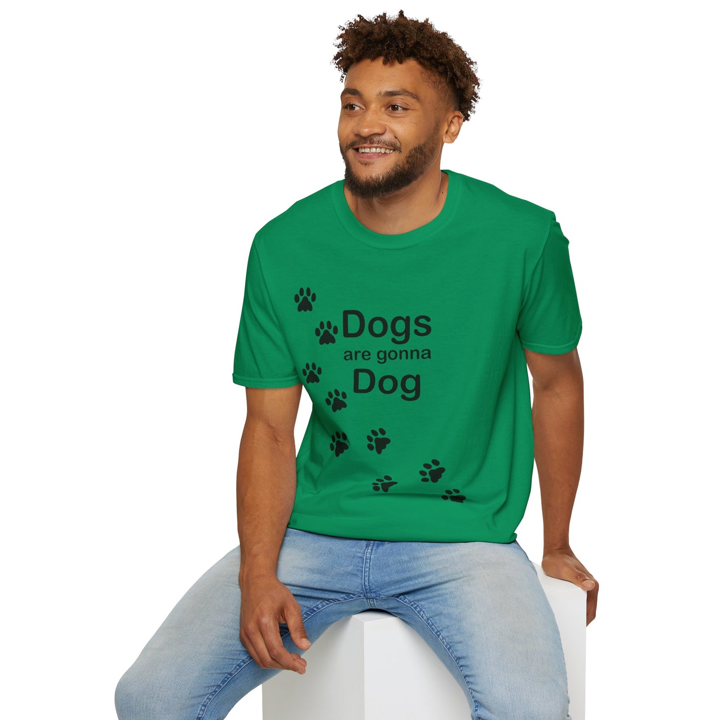 Dogs Are Gonna Dog Poly Blend Crew Neck T-Shirt