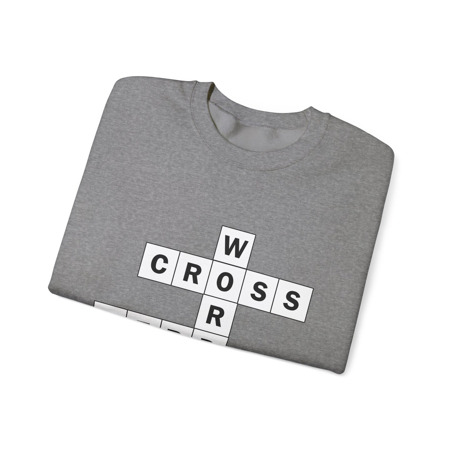 Crossword Nerd Crewneck Sweatshirt - Perfect for Word Game Lovers