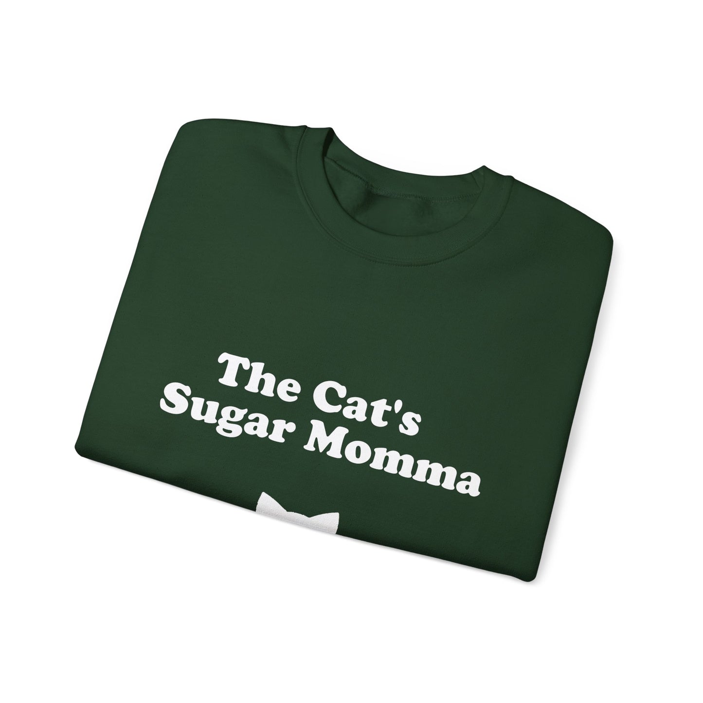 The Cat's Sugar Momma Crewneck Sweatshirt - Perfect for Cat Lovers
