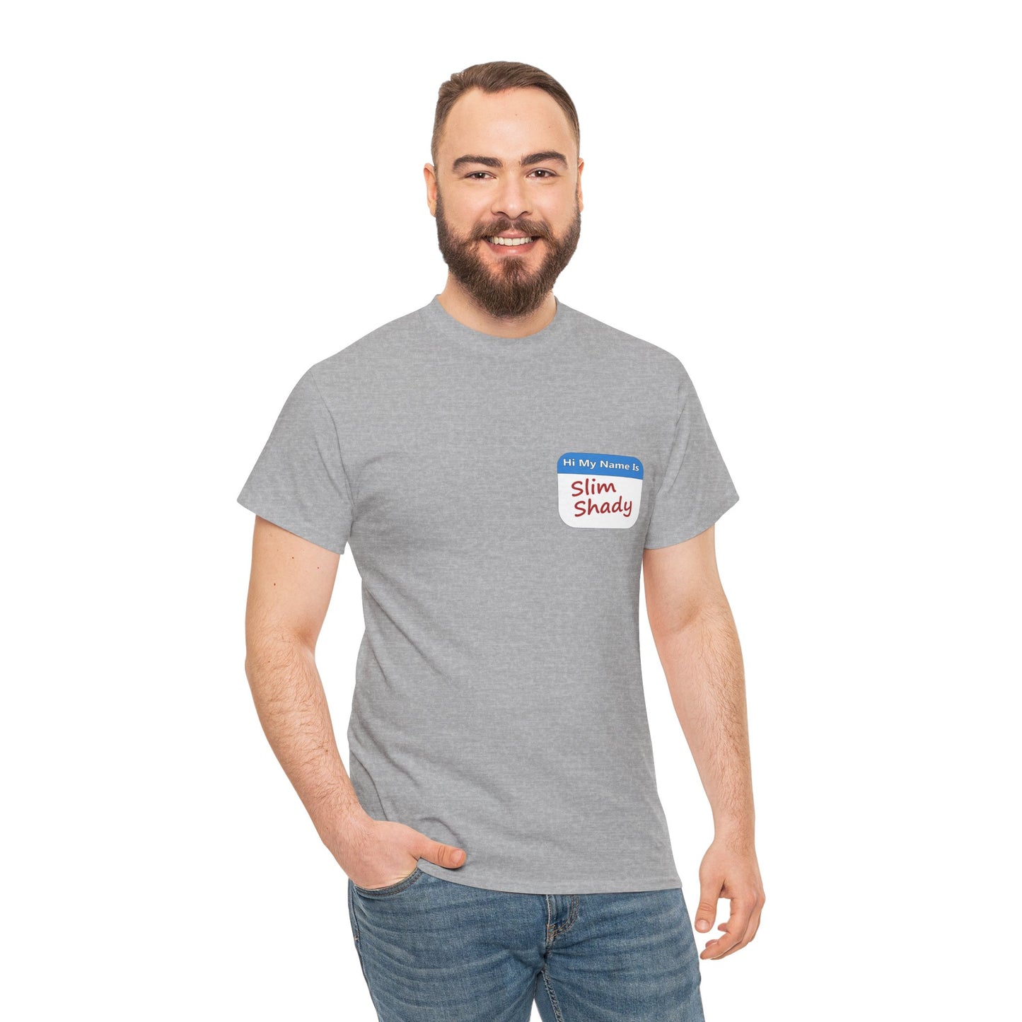 Shady Nametag Heavy Cotton Crew Neck T-Shirt