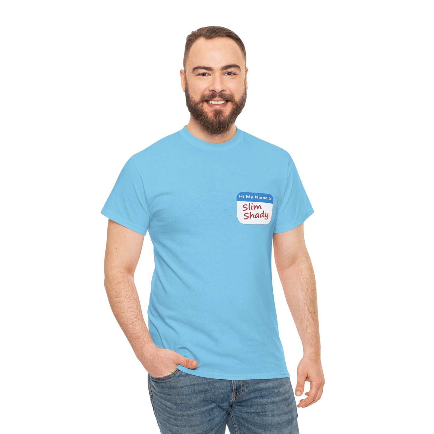 Shady Nametag Heavy Cotton Crew Neck T-Shirt