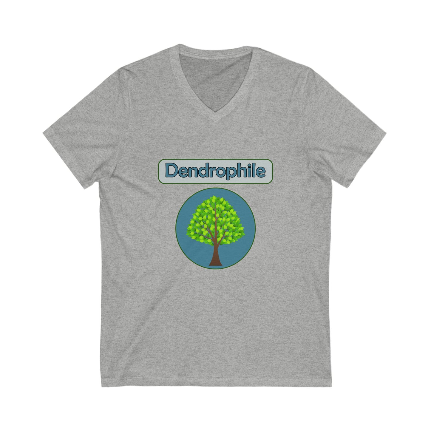 Dendrophile V-Neck Tee for Tree Lovers