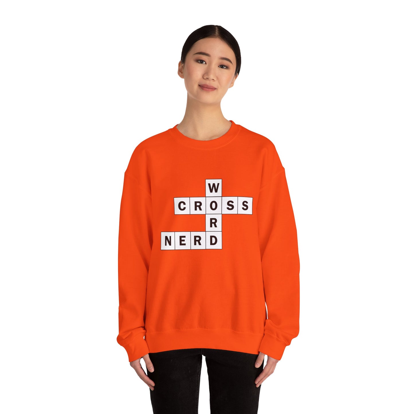 Crossword Nerd Crewneck Sweatshirt - Perfect for Word Game Lovers
