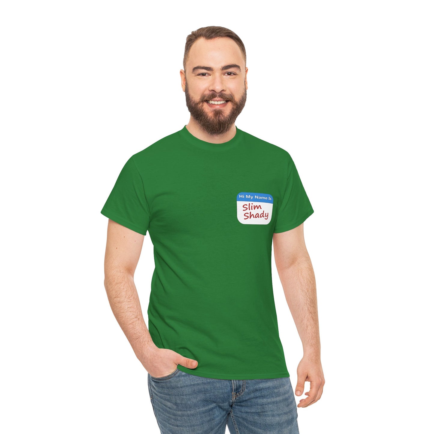 Shady Nametag Heavy Cotton Crew Neck T-Shirt