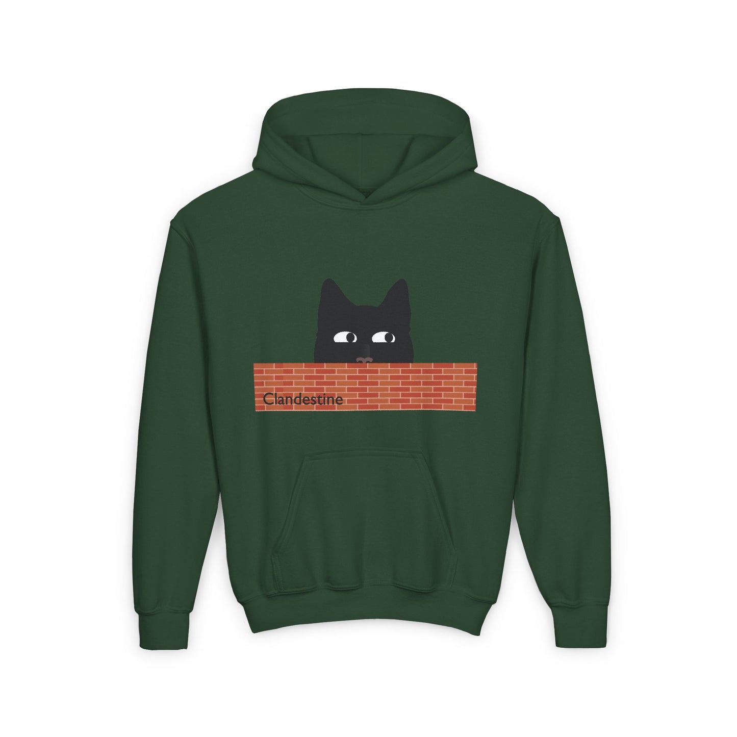 Clandestine Cat Youth Hoodie