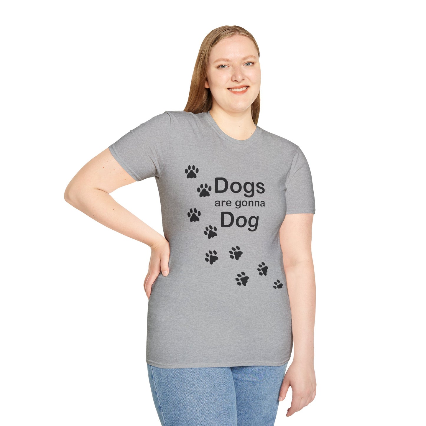 Dogs Are Gonna Dog Poly Blend Crew Neck T-Shirt