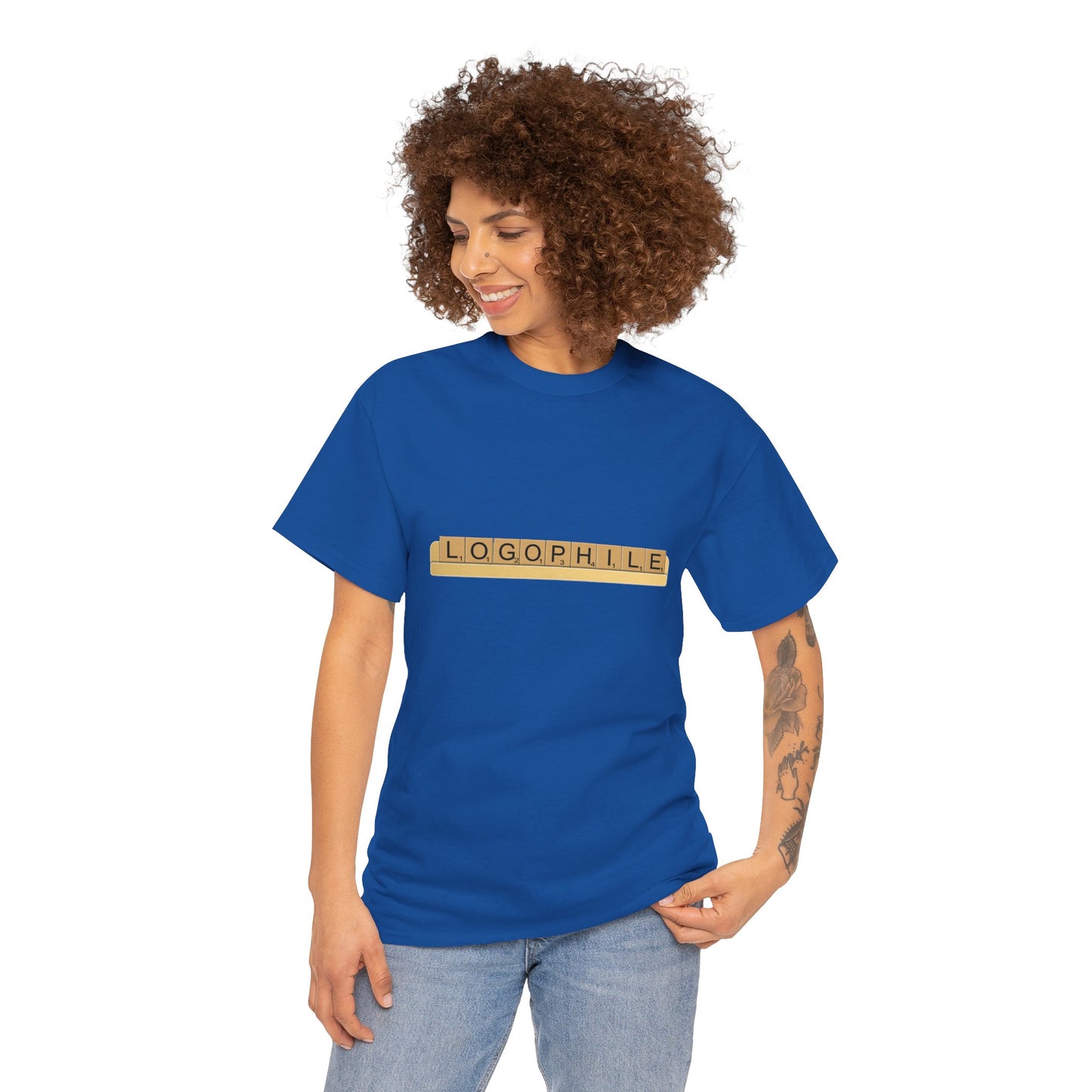 Logophile Heavy Cotton Crew Neck Tee - Perfect for Word Lovers and Book Worms